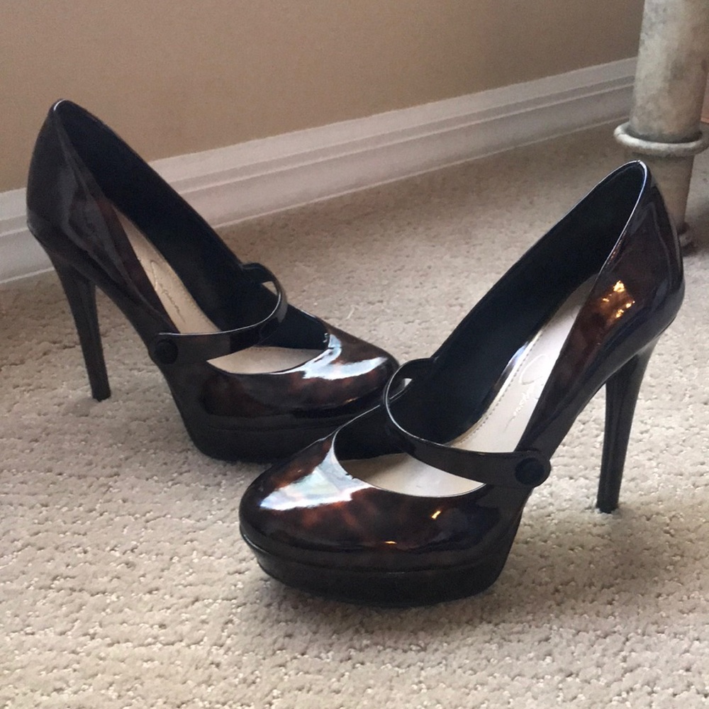 Jessica Simpson tortoise shell shoes NEVER WORN